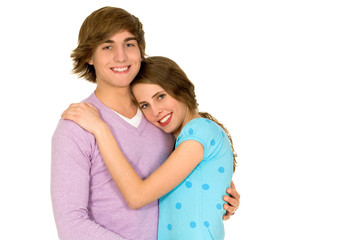 Teenage couple