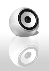 White speaker ball