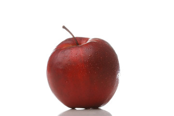 Waterdrops on an apple