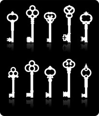 antique keys collection