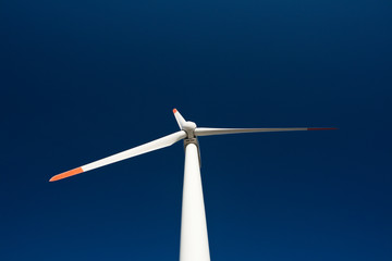 Power generator with blue clear sky