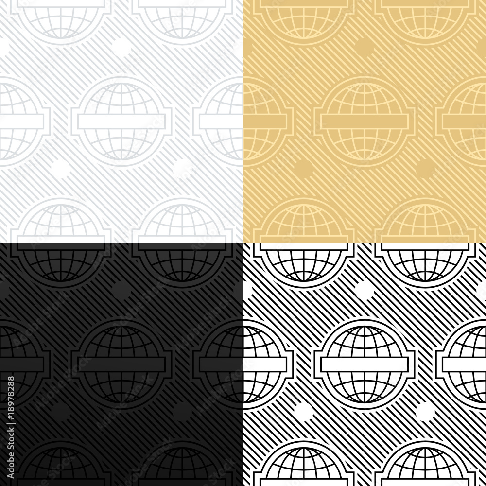 Poster seamless vector of global background. vector layered.