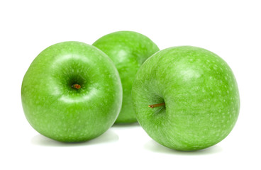 Three green apples
