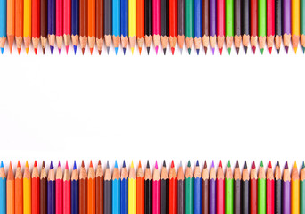 color pencil isolated on white