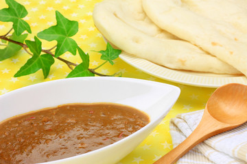 curry and naan