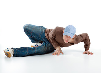 cool looking dancer posing