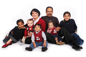 Grandparents with grandkids