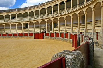 Bull fighting arena in Ronda, Spain
