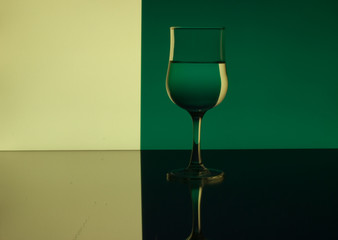 Wine Glass Refraction Pattern