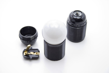 Lampenfassung mit Glühbirne