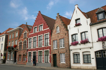 Fototapeta na wymiar street in Bruges