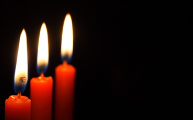 three red candles