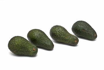 Aguacates tumbados.