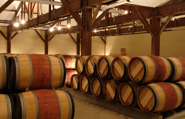 group of barrels