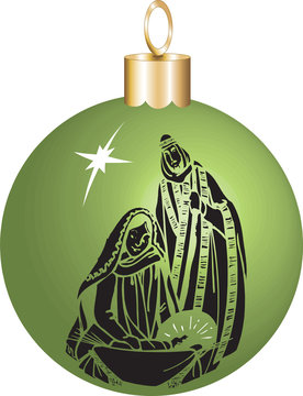recommend clip art: Nativity Ornament