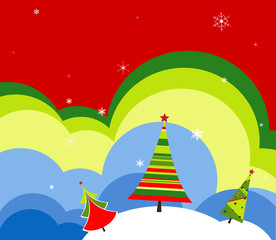 Christmas tree background