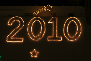 2010 New Year's lights