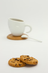 Cookies and coffee cup