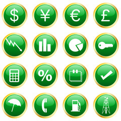 Fototapeta premium financial icons