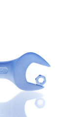 Schraubenschlüssel. Werkzeug der Metallindustrie.