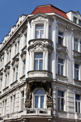 Prag, schön renovierte Häuser n der Altstadt