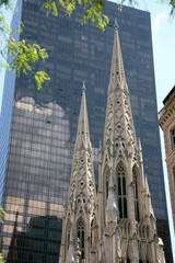 Obraz na płótnie Canvas USA, Nowy Jork, Architektur, Kościół Świętego Patryka
