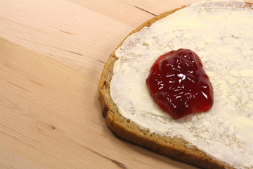 Brot mit Marmelade