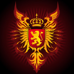 Coat of Arms 04 - Lion and Eagles