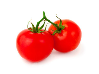 Two fresh tomatoes