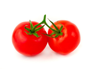 Two fresh tomatoes