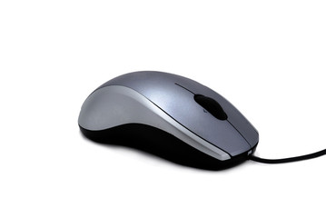 small computer mouse isolated over white background