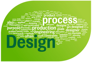 Design word cloud illustration