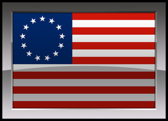 Flag of United States of America (1776-1795)