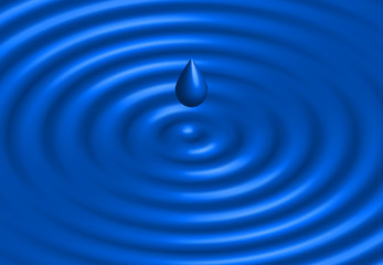 realistic water ripple blue background