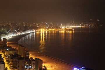 Fototapeta premium Benidorm, La nuit