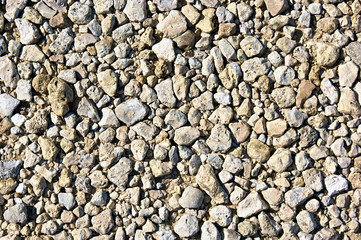 gravel background up close