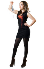 Young pretty brunette