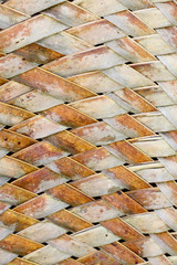 feuille cocotier natte tressée