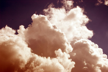 Kumuluswolken am Himmel