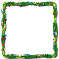 Christmas scrapbook frame