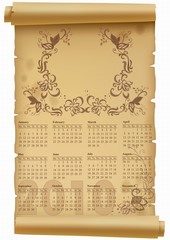 old page calendar