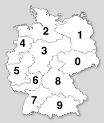 Postleitzahlregionen in Deutschland
