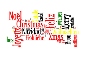 Joyeux Noël, nuage de mots