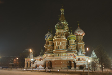 Obraz premium Kremlin Intercession cathedral St Basils