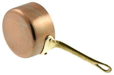 casserole cuivre fond blanc