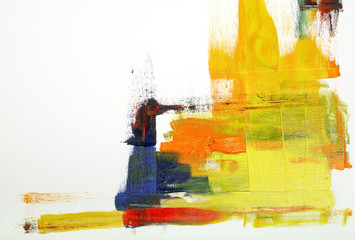 Abstract background drawn by oil paints