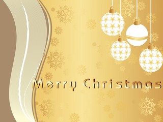 abstract pattern background with hangung decrated xmas ball