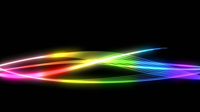 Abstract rainbow background color wave animation
