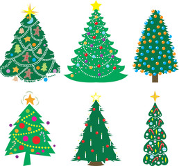 A Variety of Christmas Trees
