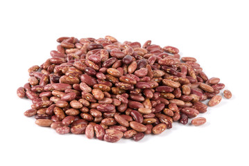 pile of Kidney Beans on White Background